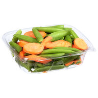 Fresh Sugar Snap Peas & Carrots - 0.83 Pound 