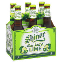 Shiner Beer, Sea Salt & Lime - 6 Each