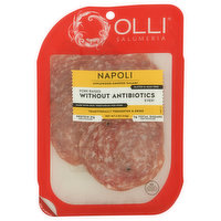 Olli Salumeria Salami, Applewood-Smoked, Napoli - 4 Ounce 