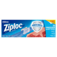 Ziploc Slider Bags, Freezer, Quart