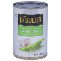 Le Sueur Sweet Peas, with Mushrooms & Pearl Onions, Very Young, Small - 15 Ounce 