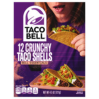 Taco Bell Taco Shells, Bell Essentials, Crunchy - 12 Each 