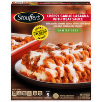 Stouffer's Cheesy Garlic Lasagna, with Meat Sauce, Family Size - 35 Ounce 