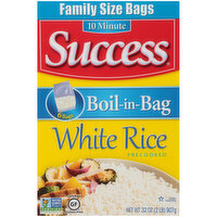 Success Family Size Boil-in-Bag Precooked White Rice - 32 Ounce 