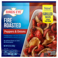 Birds Eye Peppers & Onions, Fire Roasted - 12 Ounce