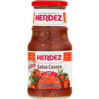 Herdez Salsa Casera, Hot - 16 Ounce 