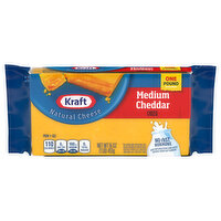 Kraft Cheese, Medium Cheddar, Natural - 16 Ounce 