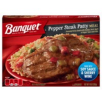 Banquet Pepper Steak Patty Meal