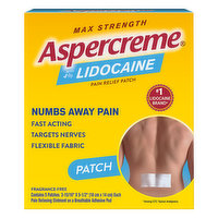 Aspercreme Pain Relief Patch, Max Strength - 5 Each