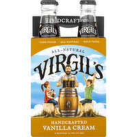 Virgil's Soda, Vanilla Cream, Handcrafted - 4 Each 