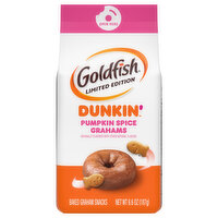 Goldfish Baked Graham Snacks, Dunkin, Pumpkin Spice Grahams - 6.6 Ounce 