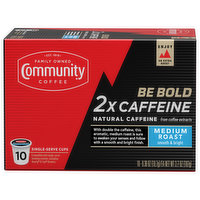 Community 2x Caffeine Medium Roast Coffee Single-Serve Cups - 3.7 Ounce 