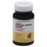 American Health Papaya Enzyme, Original, Vegetarian Formula, Chewable Tablets