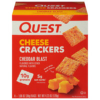 Quest Cheese Crackers, Cheddar Blast - 4 Each 