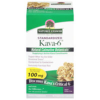 Nature's Answer Kava-6, 100 mg, Standardized, Vegetarian Capsules