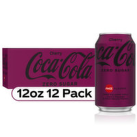 Coca-Cola Zero Sugar Cherry Diet Soda Soft Drink - 12 Each 