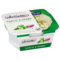 Alouette Spreadable Cheese, Soft, Garlic & Herbs - 6.5 Ounce 