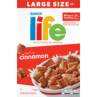 Life Cereal, Multigrain, Cinnamon, Large Size - 18 Ounce 