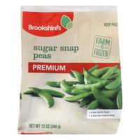 Brookshire's Sugar Snap Peas, Premium - 12 Ounce 