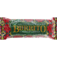 Amys Burrito, Cheddar Cheese - 6 Ounce 