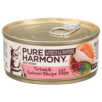 Pure Harmony Cat Food, Turkey & Salmon Recipe, Pate - 5.5 Ounce 