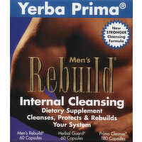 Yerba Prima Men's Rebuild, Internal Cleansing, Capsules - 1 Each 