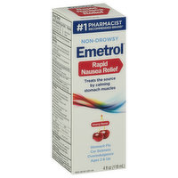 Emetrol Rapid Nausea Relief, Non-Drowsy, Cherry Flavor - 4 Fluid ounce 