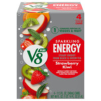 V8 Energy Beverage, Strawberry Kiwi - 4 Each 