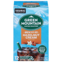 Green Mountain Coffee Roasters Coffee, Brew Over Ice, Hazelnut Cream, K-Cup Pods - 12 Each 