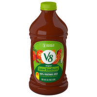 V8 100% Vegetable Juice, Low Sodium, Original - 64 Fluid ounce 