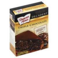 Duncan Hines Cake Mix, Triple Chocolate - 21 Ounce 