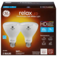 GE Light Bulbs, LED, 9 Watt - 2 Each 