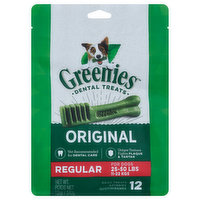 Greenies Dental Treats, Original, Regular - 12 Each 