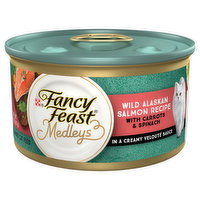 Fancy Feast Cat Food, Gourmet, Wild Alaskan Salmon Recipe - 3 Ounce