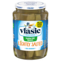 Vlasic Pickles, Kosher Dill Spears, Lightly Salted - 24 Ounce 