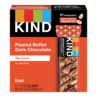 Kind Bars, Peanut Butter Dark Chocolate - 6 Each 