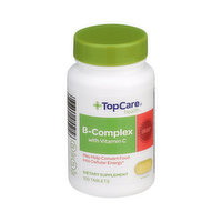 Topcare B-Complex With Vitamin C Dietary Supplement Tablets - 100 Each 
