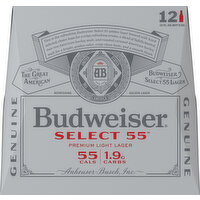 Budweiser Beer, Light Lager, Premium - 12 Each 