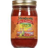 Monjunis Pasta Sauce, Smooth and Naturally Sweet - 15 Ounce 