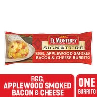 El Monterey Burrito, Egg, Applewood Smoked Bacon & Cheese