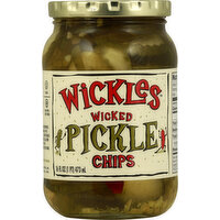 Wickles Pickle Chips, Wicked - 16 Ounce 