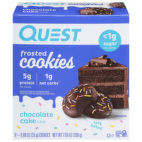 Quest Cookies, Frosted, Chocolate Cake Flavor - 8 Each 