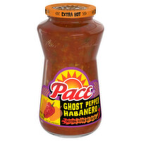 Pace Salsa, Ghost Pepper Habanero, Extra Hot - 16 Ounce 