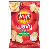 Lay's Potato Chips, Reduced Fat, Original, Wavy - 7.5 Ounce 