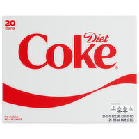 Diet Coke Cola, Diet - 20 Each