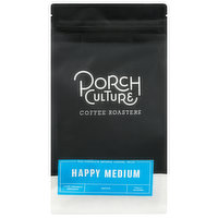 Porch Culture Coffee Roasters Coffee, Whole Bean, Happy Medium - 12 Ounce 