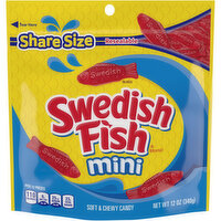 Swedish Fish Candy, Soft & Chewy, Mini, Share Size - 12 Ounce 