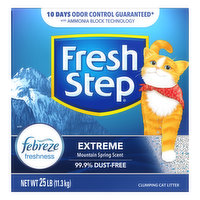 Fresh Step Clumping Cat Litter, Extreme, Mountain Spring Scent - 25 Pound 