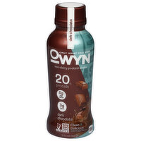 OWYN Protein Shake, Non-Dairy, Dark Chocolate - 12 Fluid ounce 