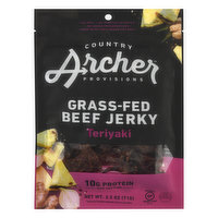 Country Archer Beef Jerky, Grass-Fed, Teriyaki - 2.5 Ounce 